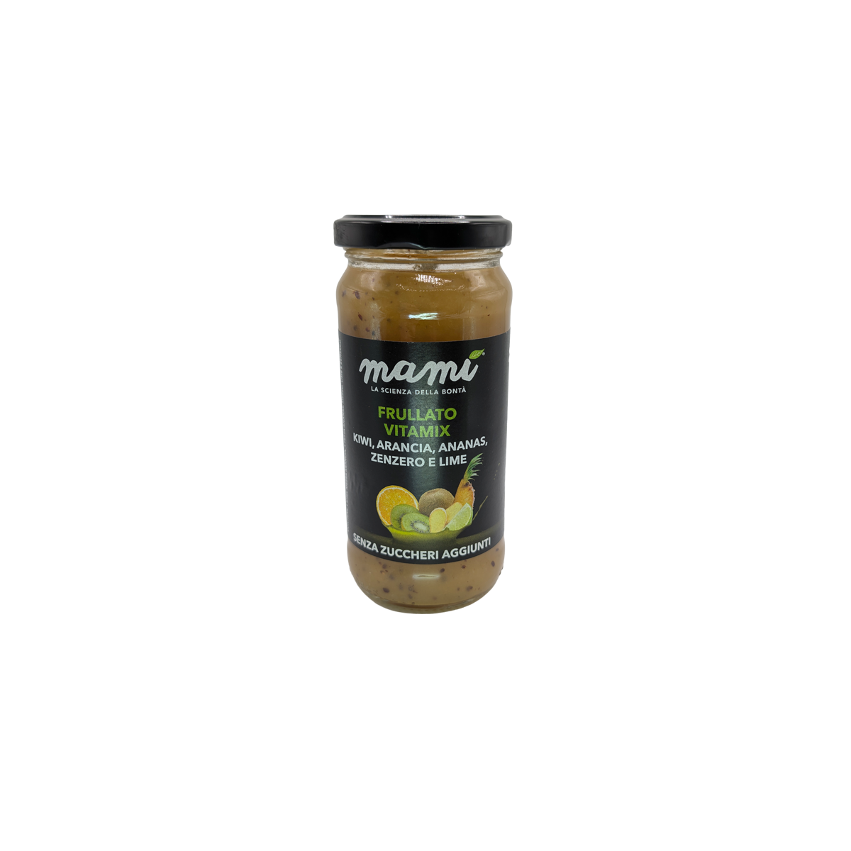 Smootie Vitamix kiwi, orange, pineapple, lime and ginger