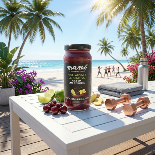Smootie cherry, lime and ginger